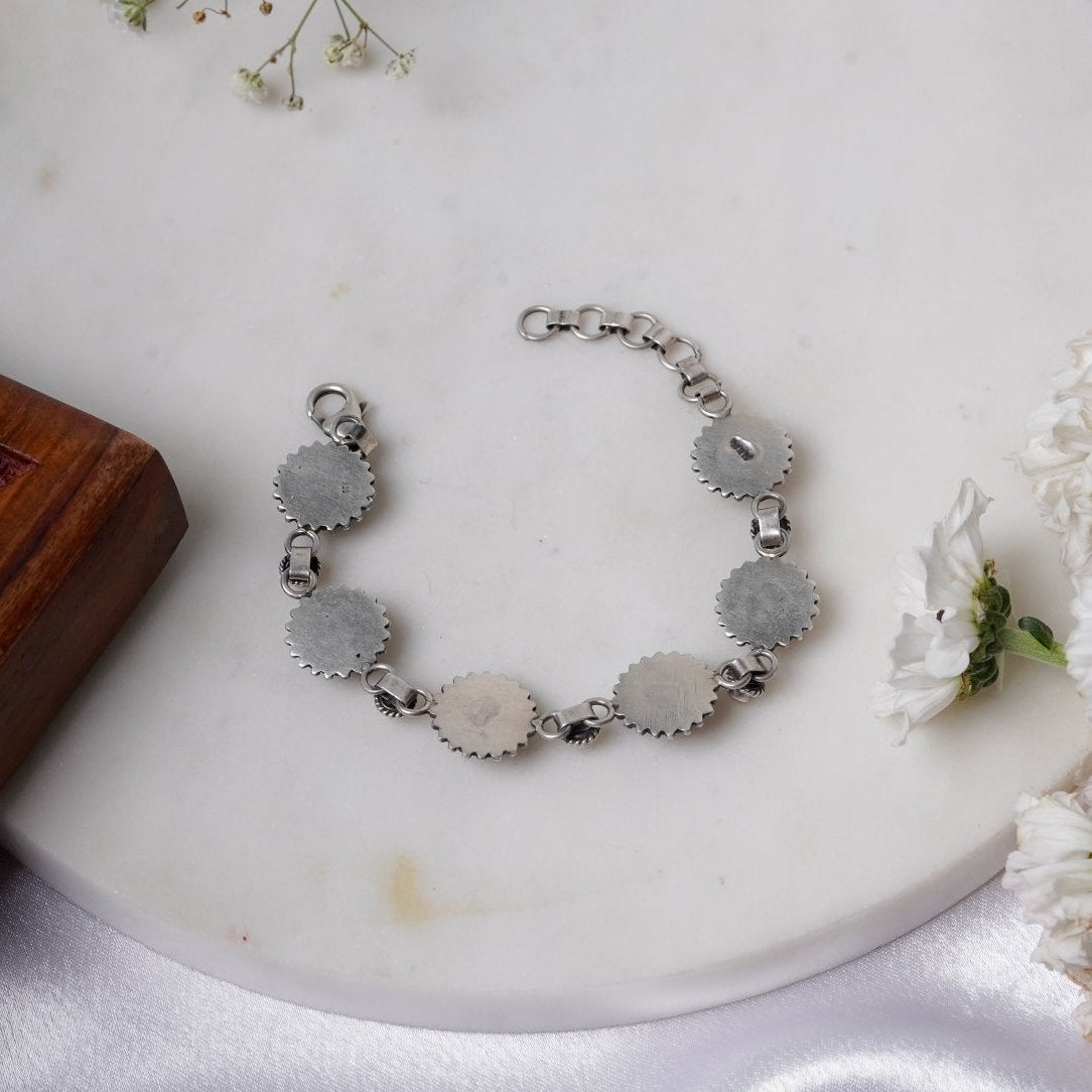 Rani Padmini Red Stone Bracelet - ShailPiya