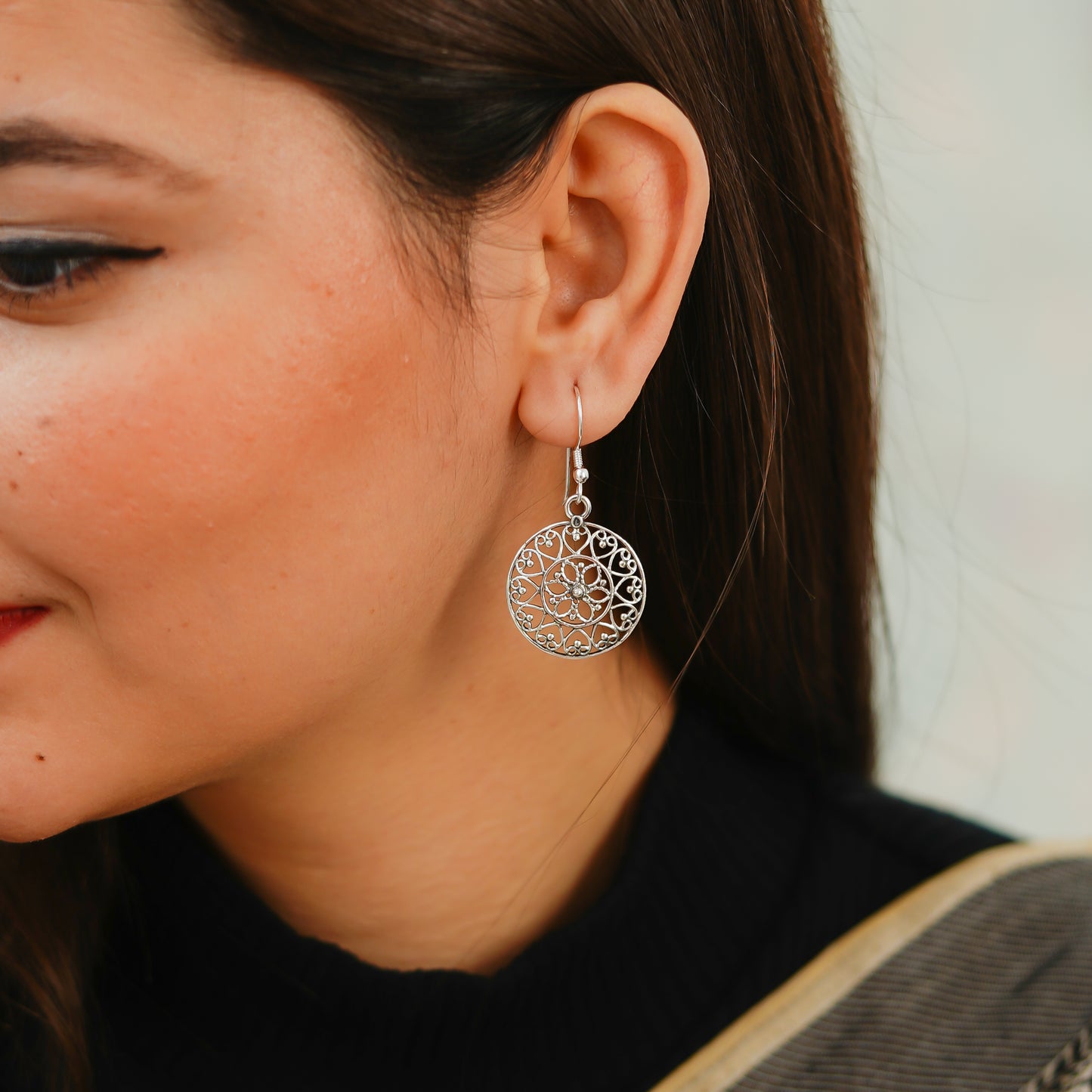 Incarnate Flower Jali Earrings