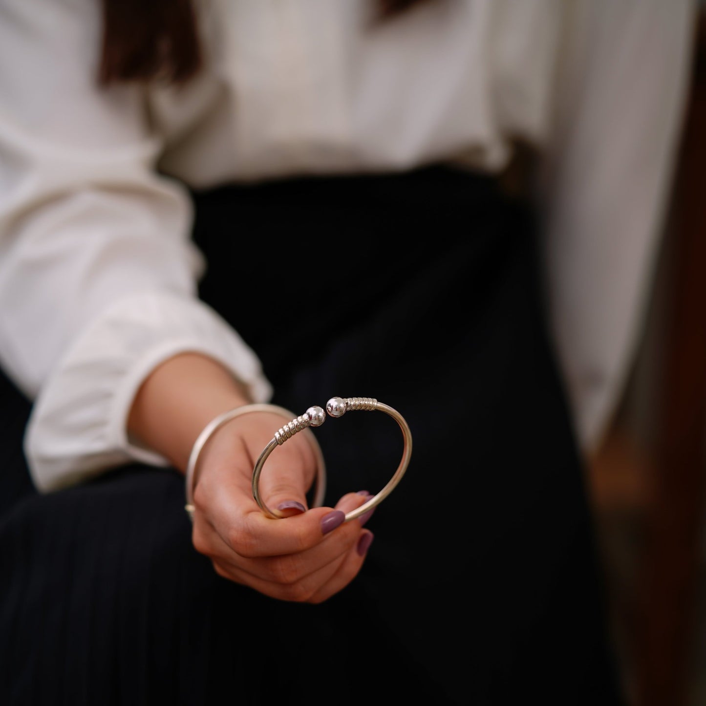 Evergreen pipe and fine ball kada - ShailPiya