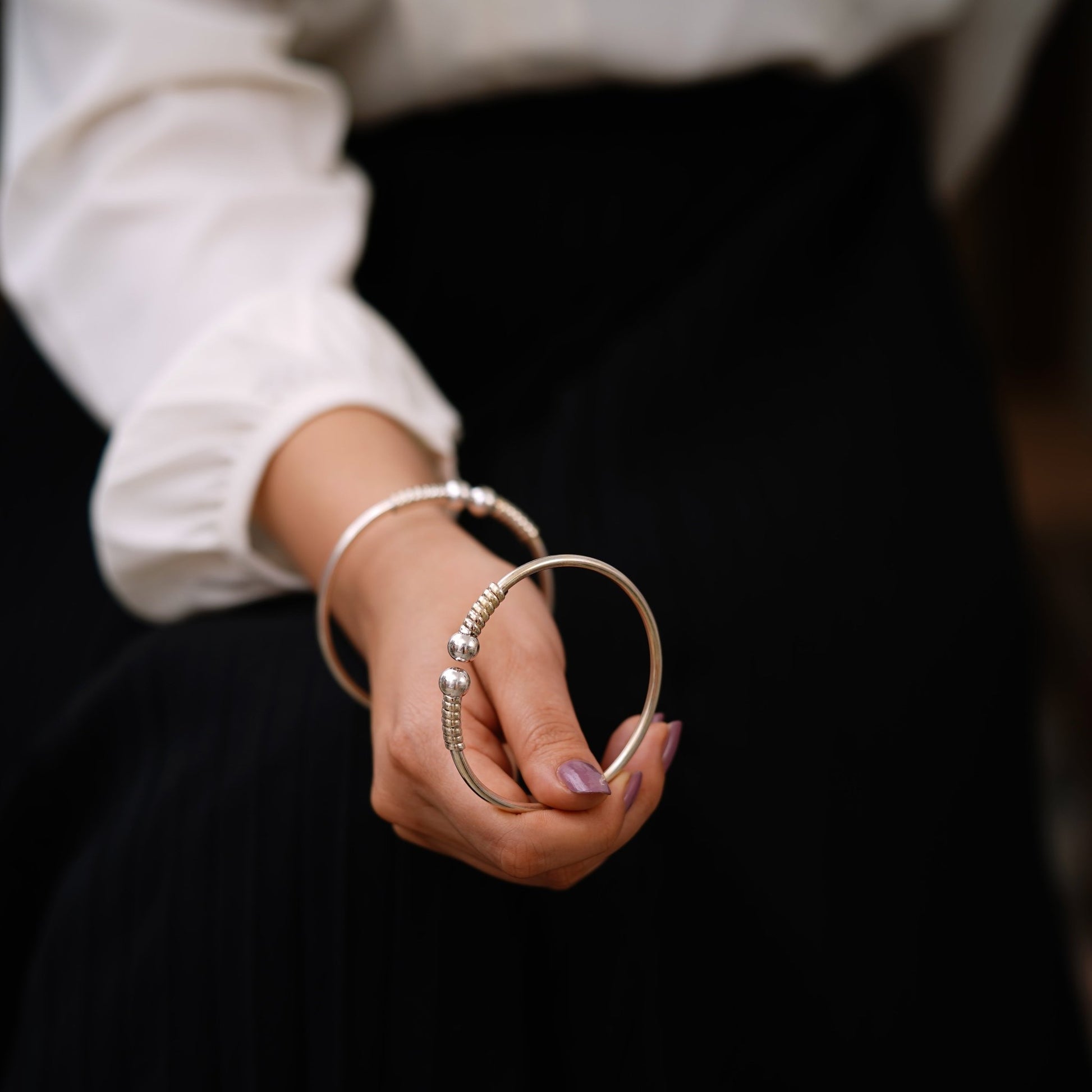 Evergreen pipe and fine ball kada - ShailPiya