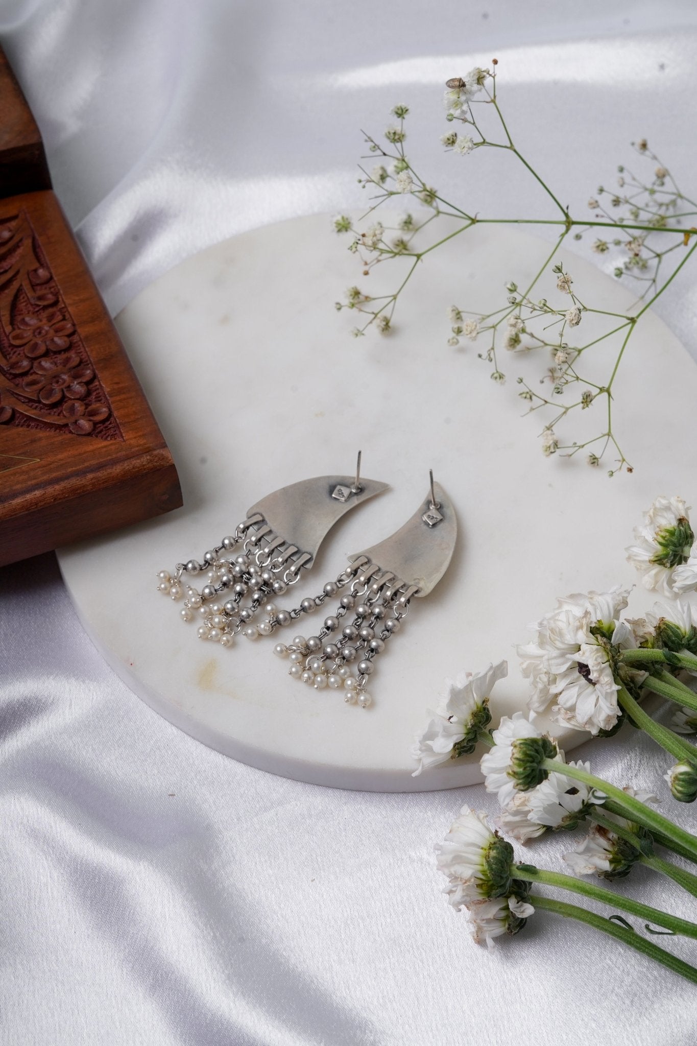 Moon Cascade Earrings - ShailPiya