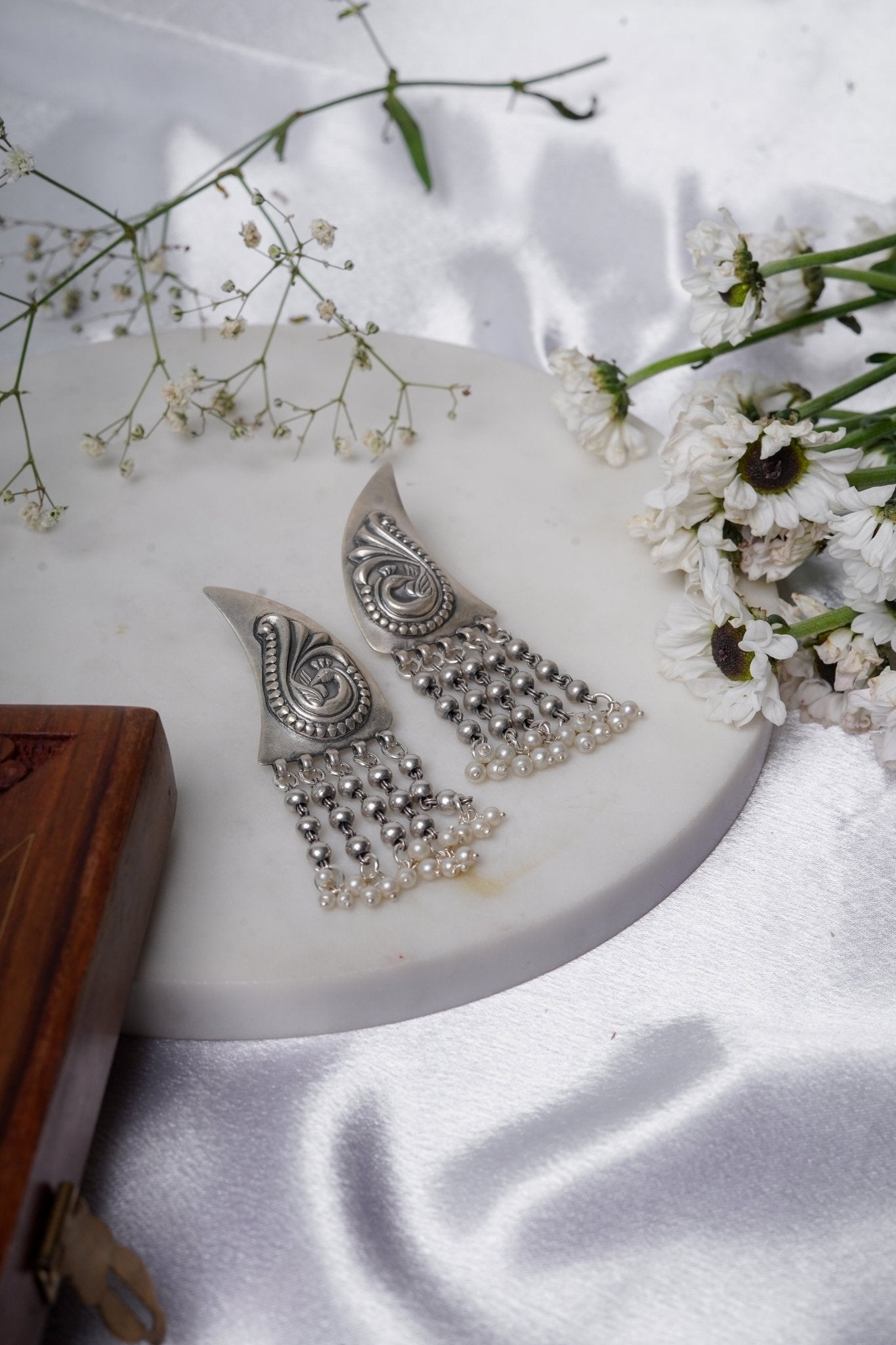 Moon Cascade Earrings - ShailPiya
