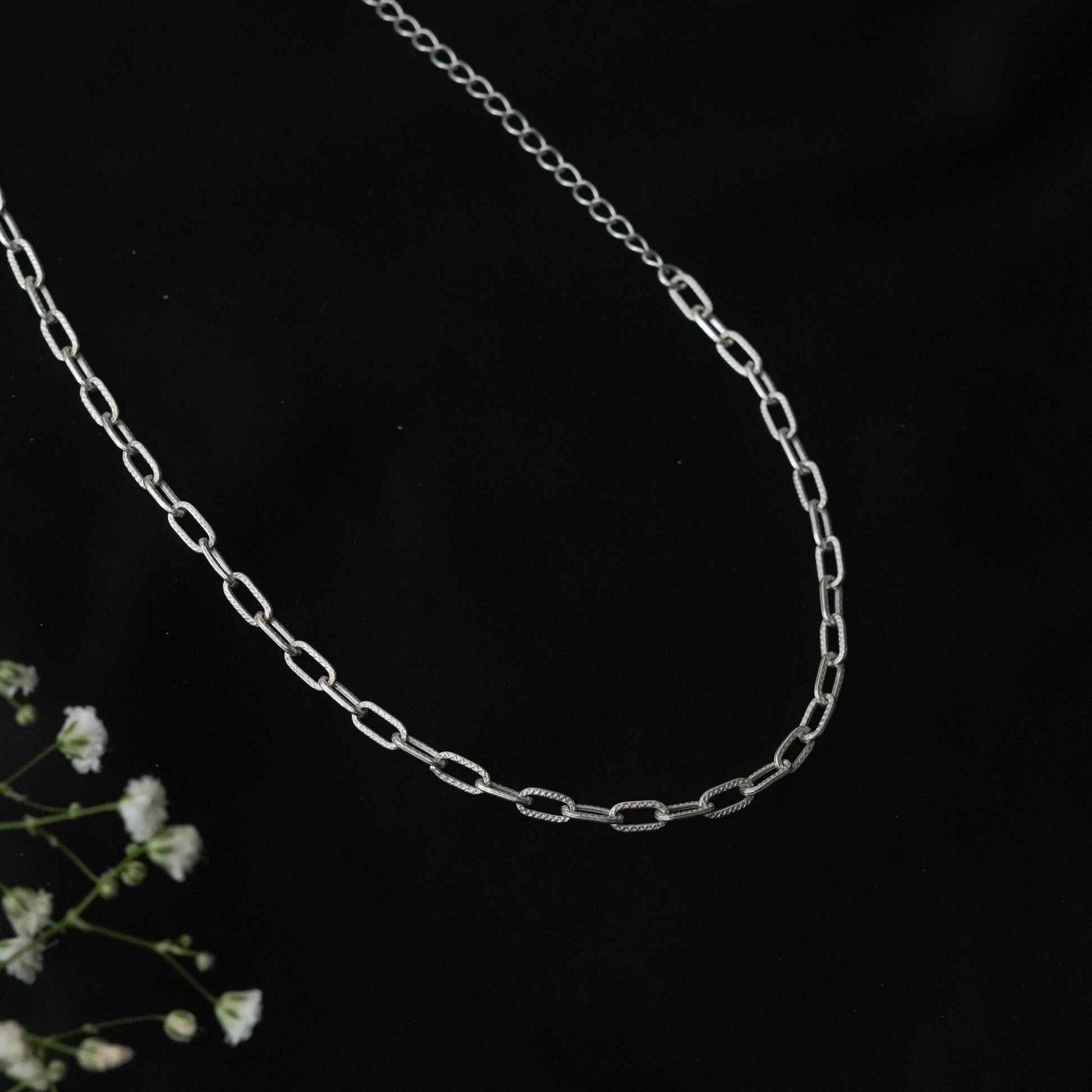 ShailPiya Moonlit Link 925 Silver Necklace - ShailPiya