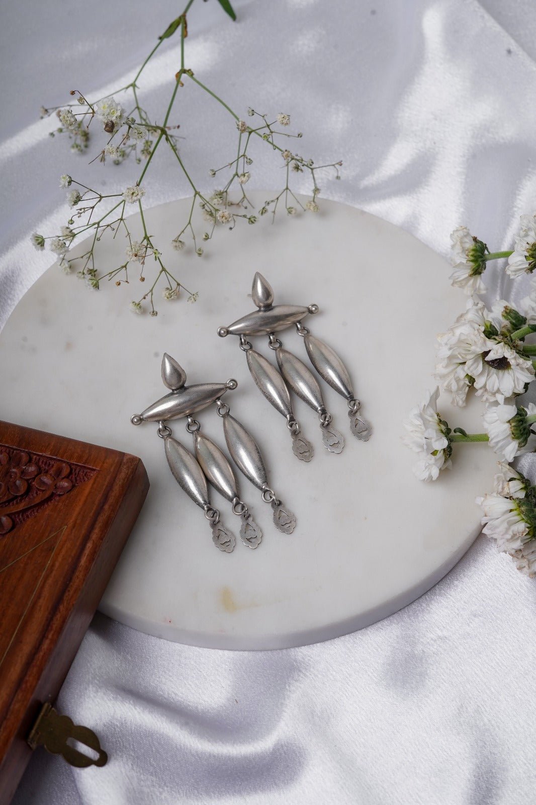 Vanika Tribal Drop Earrings - ShailPiya