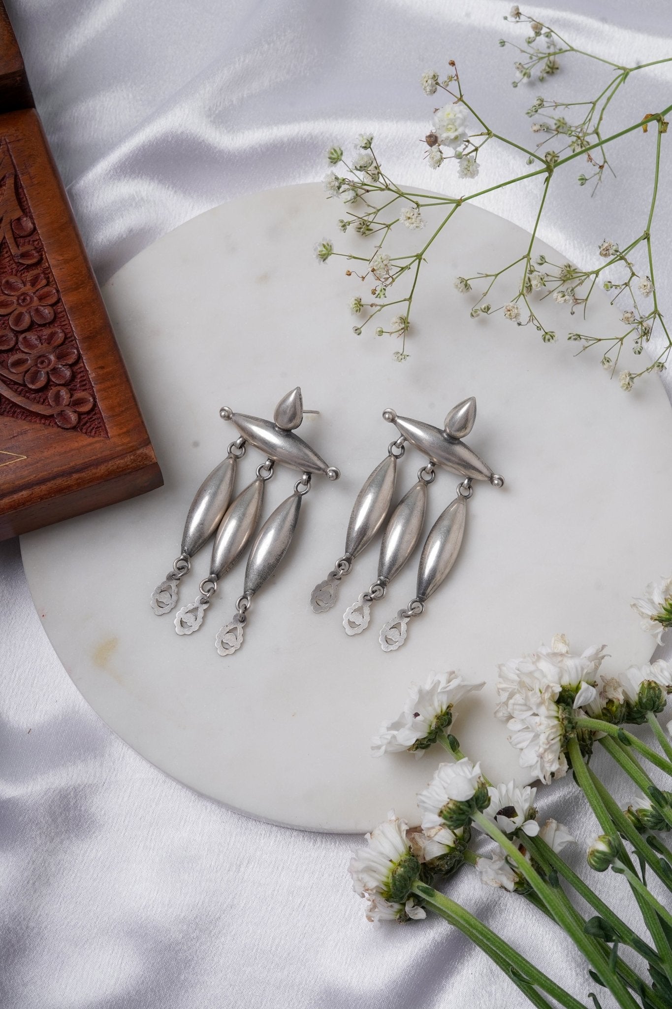 Vanika Tribal Drop Earrings - ShailPiya