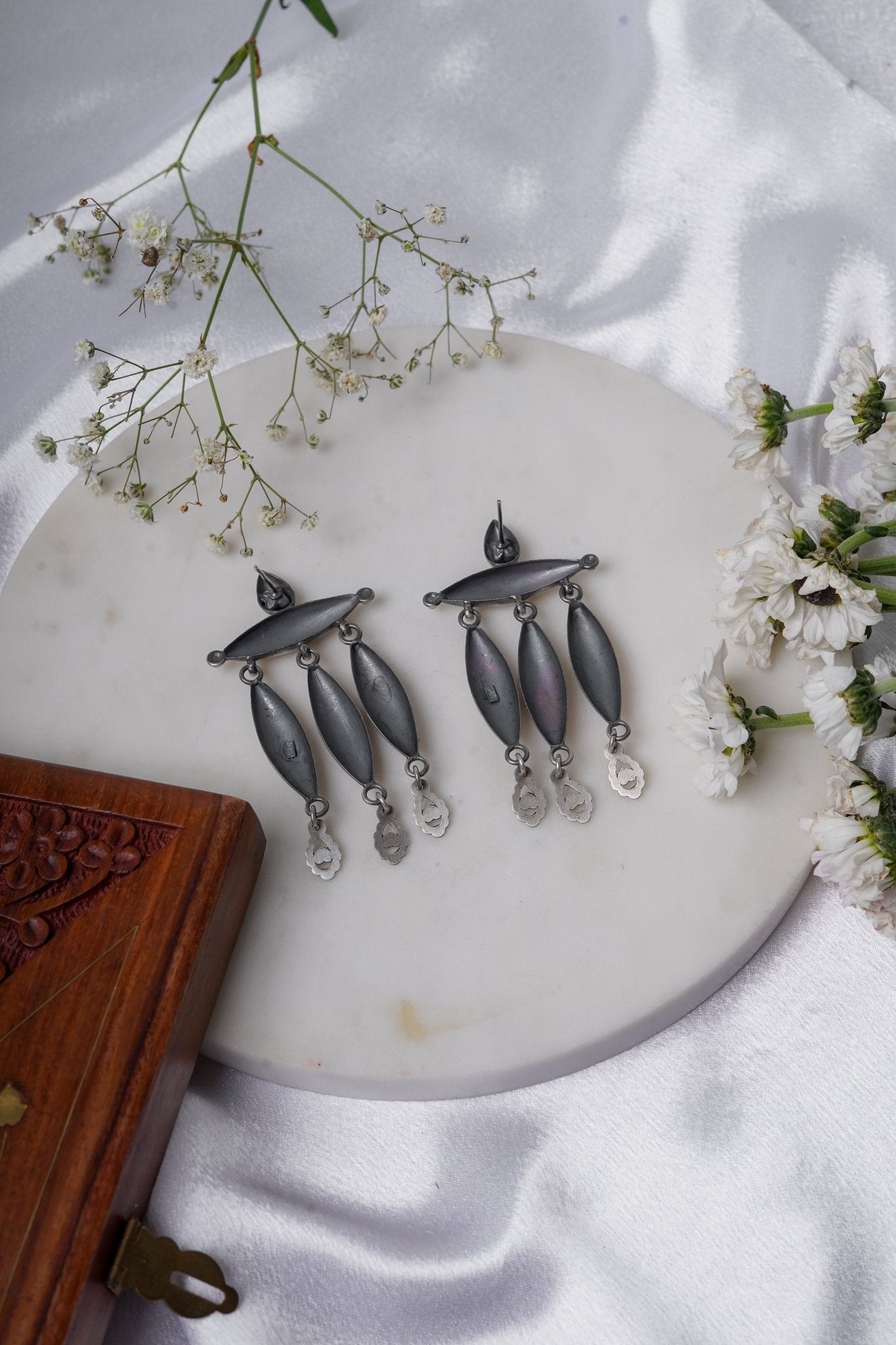 Vanika Tribal Drop Earrings - ShailPiya